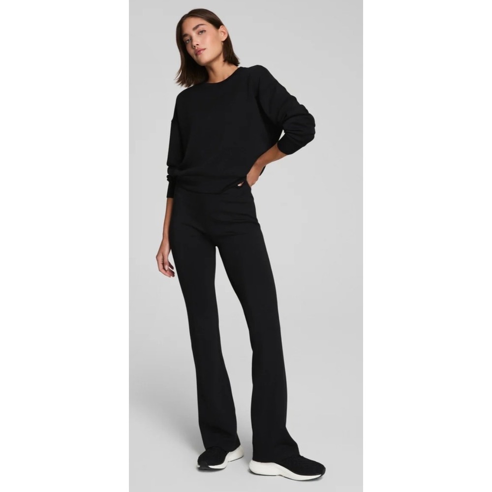 Spanx Flare Jeans Pull On Smoothing Black Women Size Small 26x30